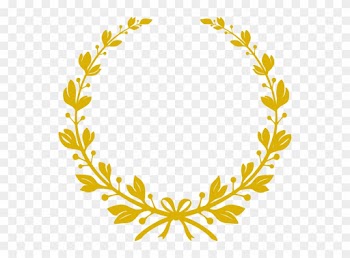 Laurel Wreath Picture Frame Clip Art - Moldura Arabesco Png Dourado