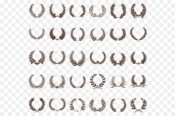 Laurel wreath Tattoo Bay Laurel - Wheat pattern 