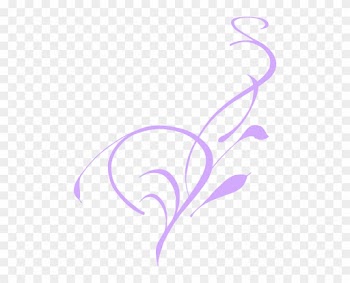 Lavander Floral Border 1 Clip Art - Vine Clip Art
