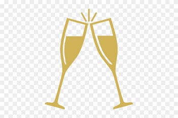 Lavo - Gold Champagne Glasses Clipart