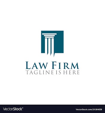 Law firm logo design vector image