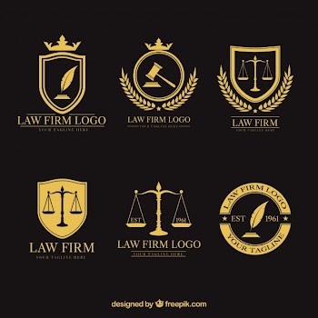 Law logotype  set Free Vector