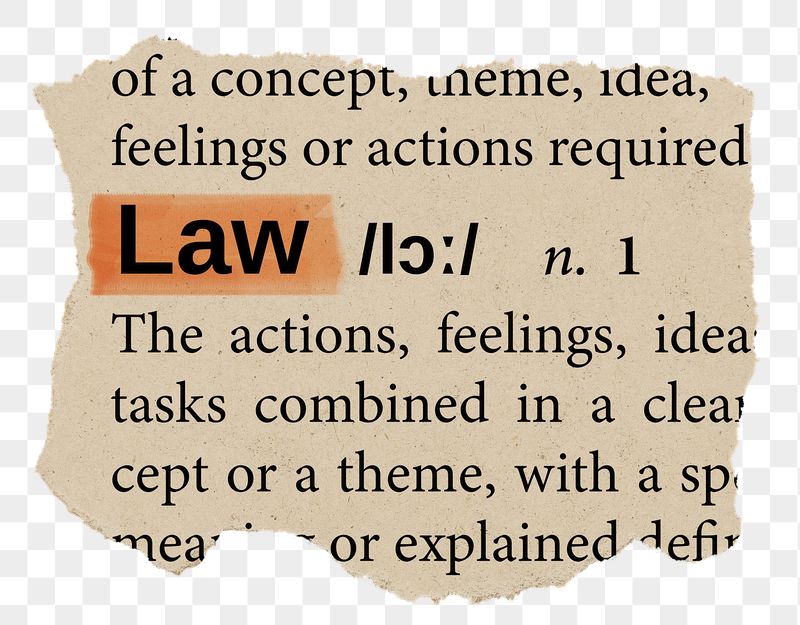 Law png word sticker, torn | Free PNG - rawpixel