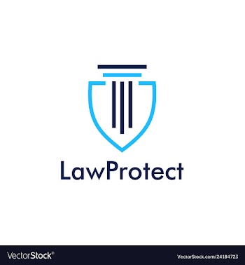 Law protect icon logo vector image