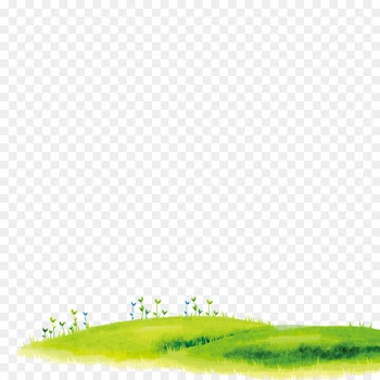 Lawn Cartoon Grass - Green green show cute grass 