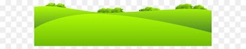 Lawn Meadow Brand Wallpaper - Green Meadow with Shrubs Transparent PNG Clip Art Image 