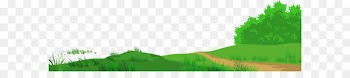 Lawn Text Meadow Graphics Illustration - Meadow with Path PNG Clipart Picture 