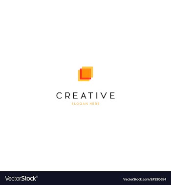 Layer media digital creative business logo design vector image