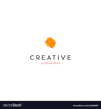 Layer media digital creative business logo design vector image
