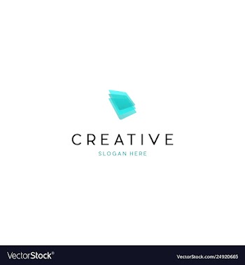 Layer media digital creative business logo design vector image