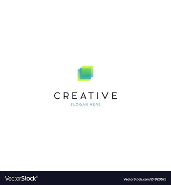 Layer media digital creative business logo design vector image