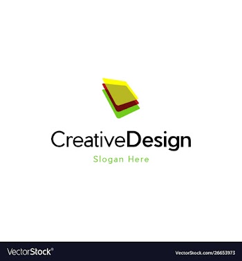 Layer print digital pixel logo vector image