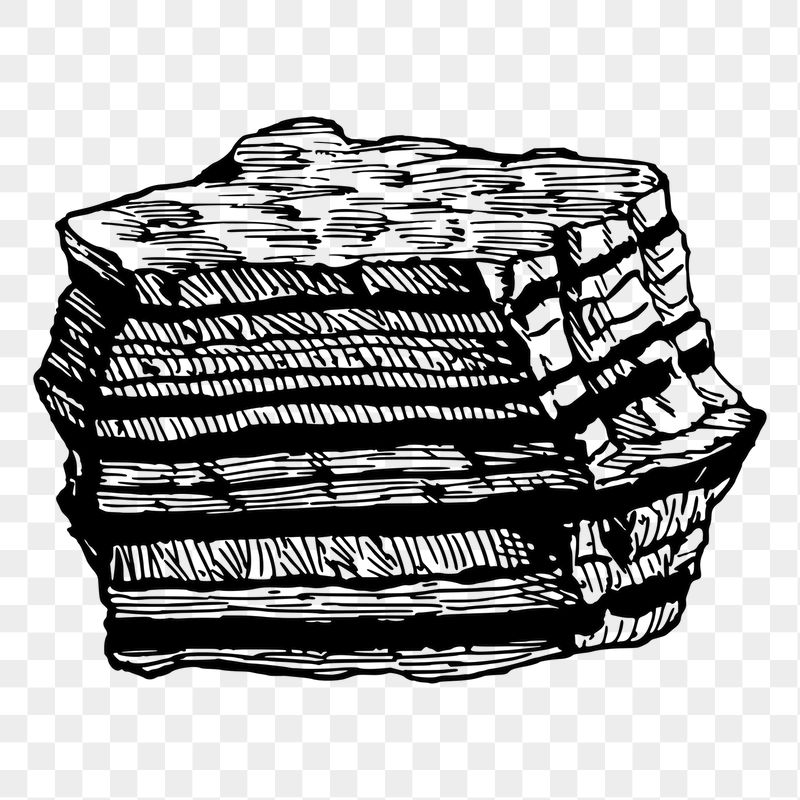 Layered rock png sticker, vintage | Free PNG - rawpixel