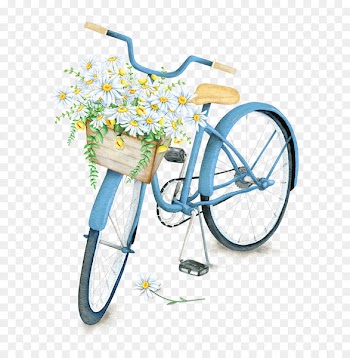 LDS General Conference (April 2017) The Church of Jesus Christ of Latter-day Saints Love Illustration - Exquisite beautiful flower baskets Bicycle 