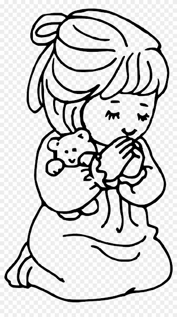 Lds Prayer Clipart Clipart Panda Free Clipart Images - Girl Clip Art Black N White