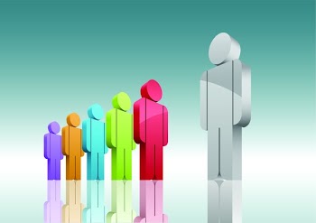 Leader. Easy editable 3d vector illustration.