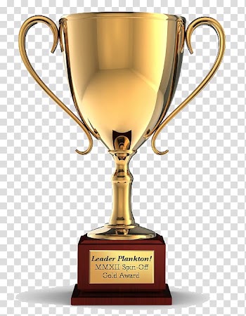 Leader Plankton trophy, Award Ribbon, Award transparent background PNG clipart