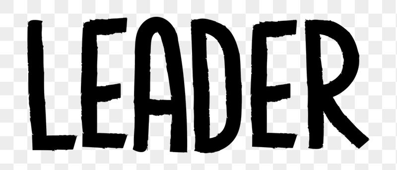 Leader png word sticker typography, | Free PNG - rawpixel