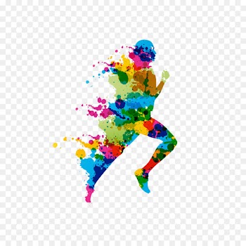 Leadership Business Industry Management Organization - Running man color buckle creative HD Free 