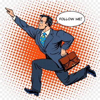 Leadership Businessperson Royalty-free Illustration - Business man running 