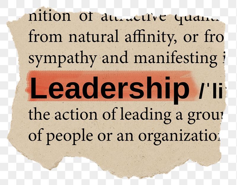 Leadership png dictionary word sticker, | Free PNG - rawpixel