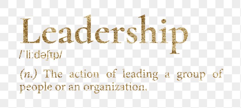 Leadership png dictionary word sticker, | Free PNG - rawpixel