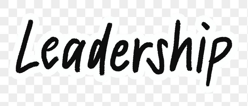 Leadership png word sticker typography, | Free PNG - rawpixel