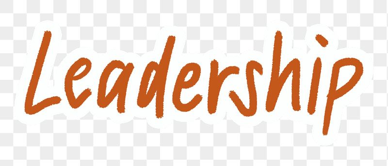 Leadership png word sticker typography, | Free PNG - rawpixel