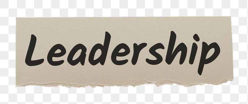 Leadership png word sticker typography, | Free PNG - rawpixel