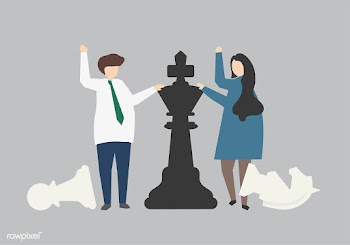 Leadership with chess strategy concept illust.. | Free stock vector - 450039