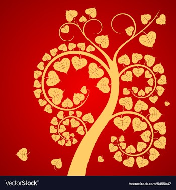 Leaf and tree vector image