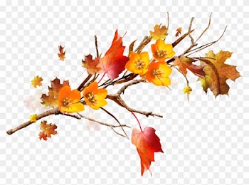 Leaf Autumn Flower Branch Floral Design - Yaprak
