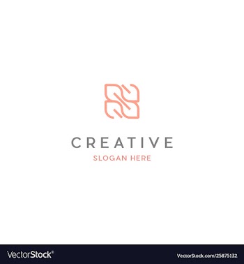 Leaf beauty cosmetic creative business logo vector image