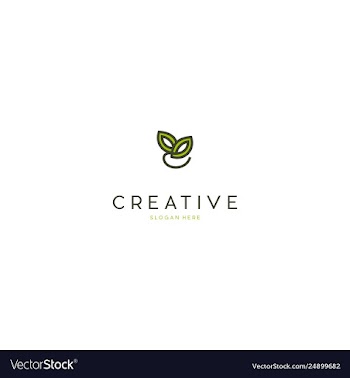 Leaf bio ecology creative business logo design vector image