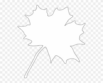 Leaf Border Black And White Clipart - White Leaf Png Transparent