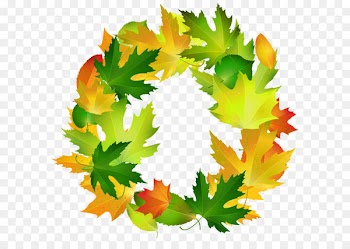 Leaf Border Oval Clip art - Fall Leaves Oval Border Frame PNG Clipart Image 