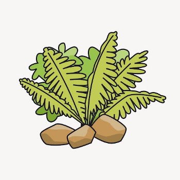Leaf bush sticker, botanical illustration | Free PSD - rawpixel