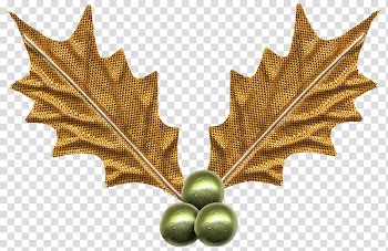Leaf Christmas , Christmas ball leaves transparent background PNG clipart