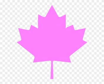 Leaf Clipart Pink Leaves - Canadian Maple Leaf