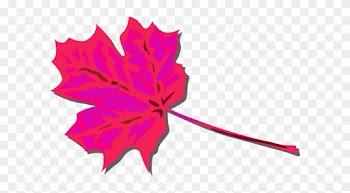 Leaf Clipart Pink Leaves - Pink Autumn Leaves Clipart