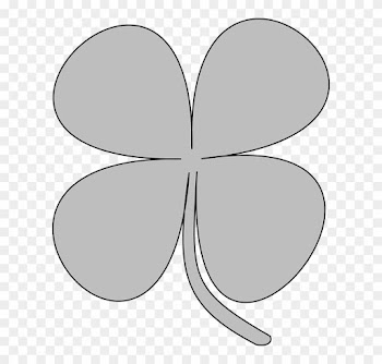 Leaf Cliparts Outline 26, Buy Clip Art - Štvorlístok Obrázok