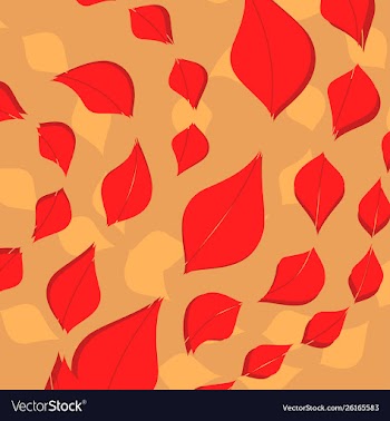 Leaf colors pattern scene vector image