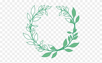 Leaf Crown Ornament Symbol Decor Design Vector Icons - Vector Graphics
