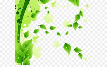Leaf decoration background vector 