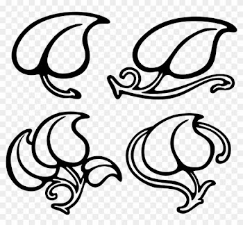 Leaf Designs By @craftsmanspace, Old Typography Elements, - Vector Graphics