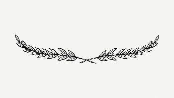 Leaf divider clipart, vintage illustration | Free PSD Illustration - rawpixel