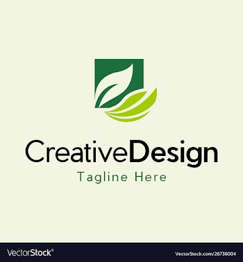Leaf ecology environment creative business logo vector image