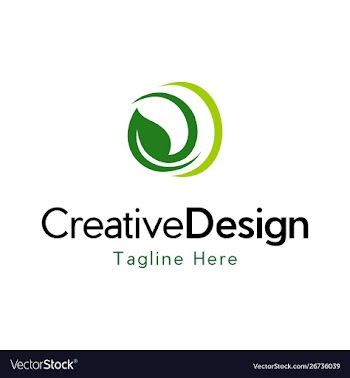Leaf ecology environment creative business logo vector image