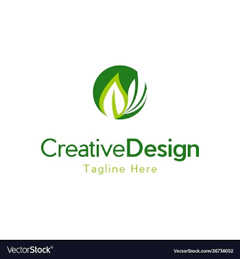 Leaf ecology environment creative business logo vector image