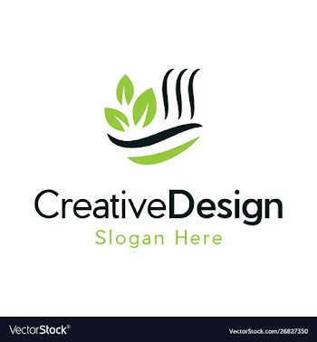 Leaf ecology logo naturally creative design vector image